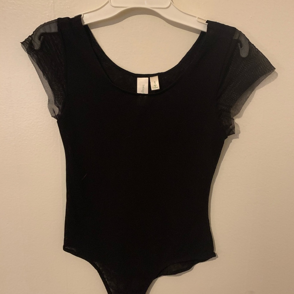 Black Mesh Bodysuit